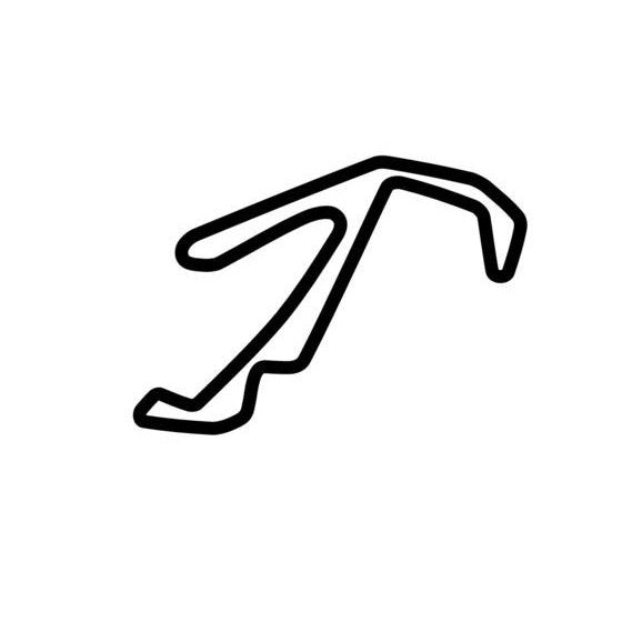Misano World Circuit Marco Simoncelli Race Track Outline Vinyl Decal Sticker