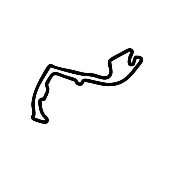 Monaco Grand Prix Circuit Race Track Outline Vinyl Decal Sticker