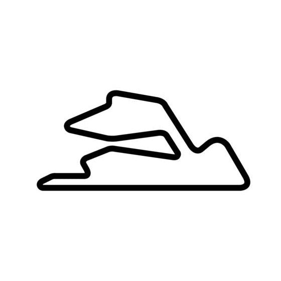 Monte Blanco Variant 1 Circuit Race Track Outline Vinyl Decal Sticker