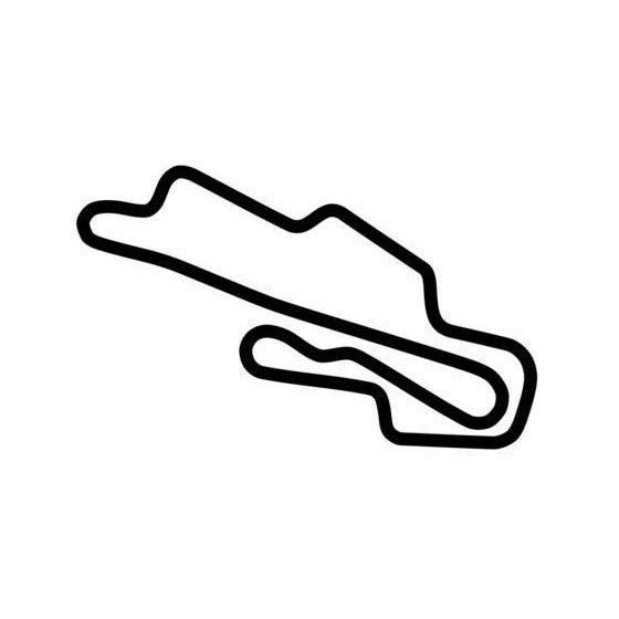 Mugello Circuit Race Track Outline Vinyl Decal Sticker