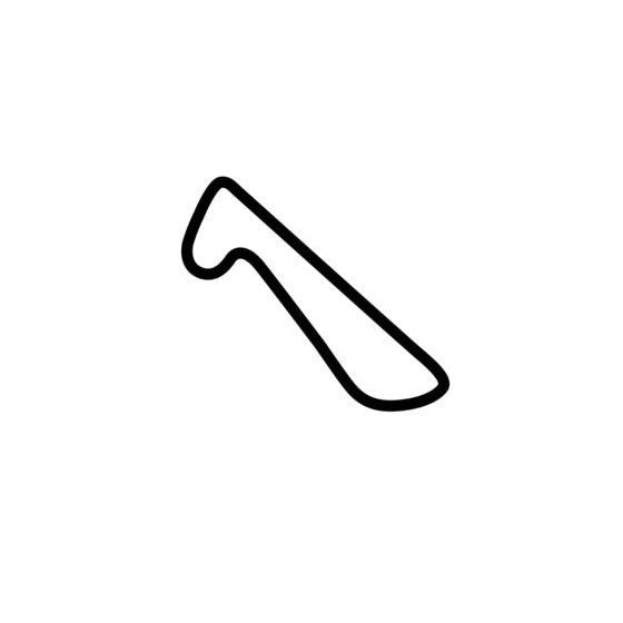 Navarra 13 Km Circuit Race Track Outline Vinyl Decal Sticker
