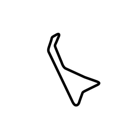 Navarra 27 Km Circuit Race Track Outline Vinyl Decal Sticker