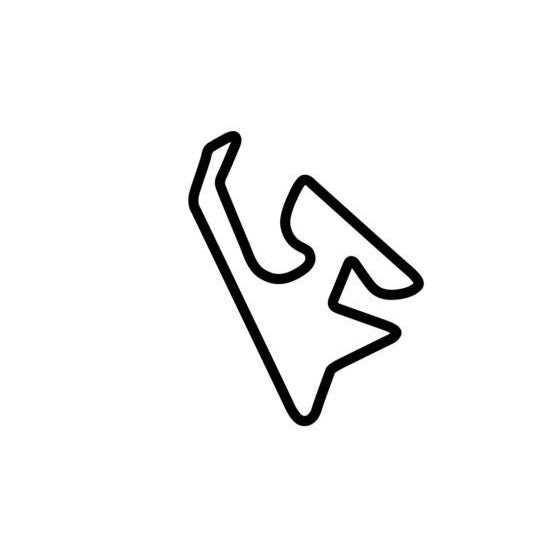 Navarra 39 Km Speed Circuit Race Track Outline Vinyl Decal Sticker