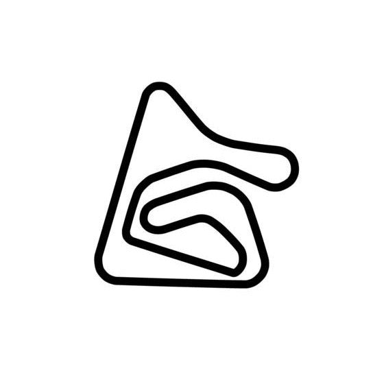 Nelson Piquet International Autodrome South America Race Track Outline Vinyl Decal Sticker