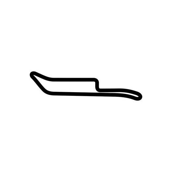 Norisring Street Circuit Race Track Outline Vinyl Decal Sticker
