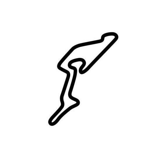 Nurburgring Gp Circuit Race Track Outline Vinyl Decal Sticker