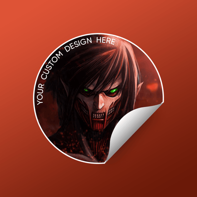 25 Custom Design Label 2 Inch Round Sticker