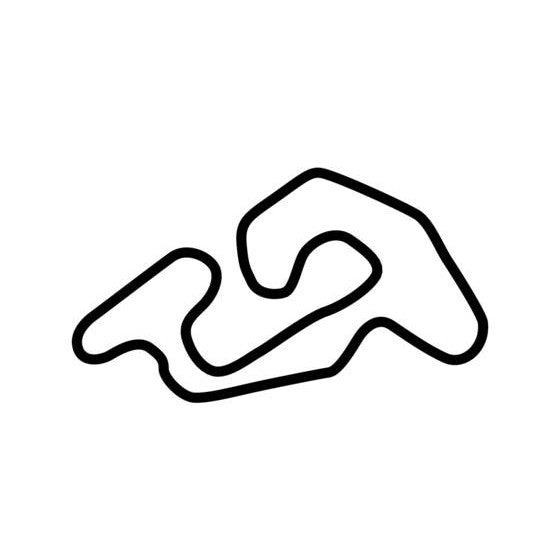 Pannonia Ring Kart Circuit Race Track Outline Vinyl Decal Sticker