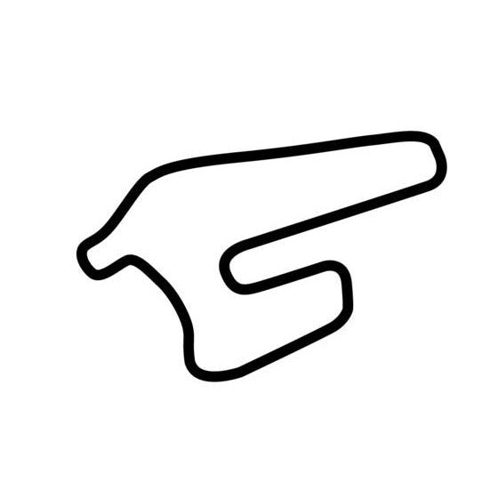 Pinarbasi Circuit Race Track Outline Vinyl Decal Sticker