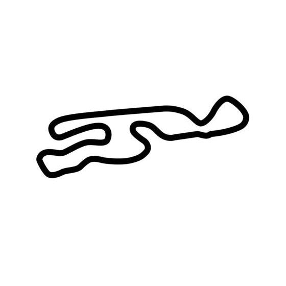Pinarbasi Kart Track Izmir Circuit Race Track Outline Vinyl Decal Sticker