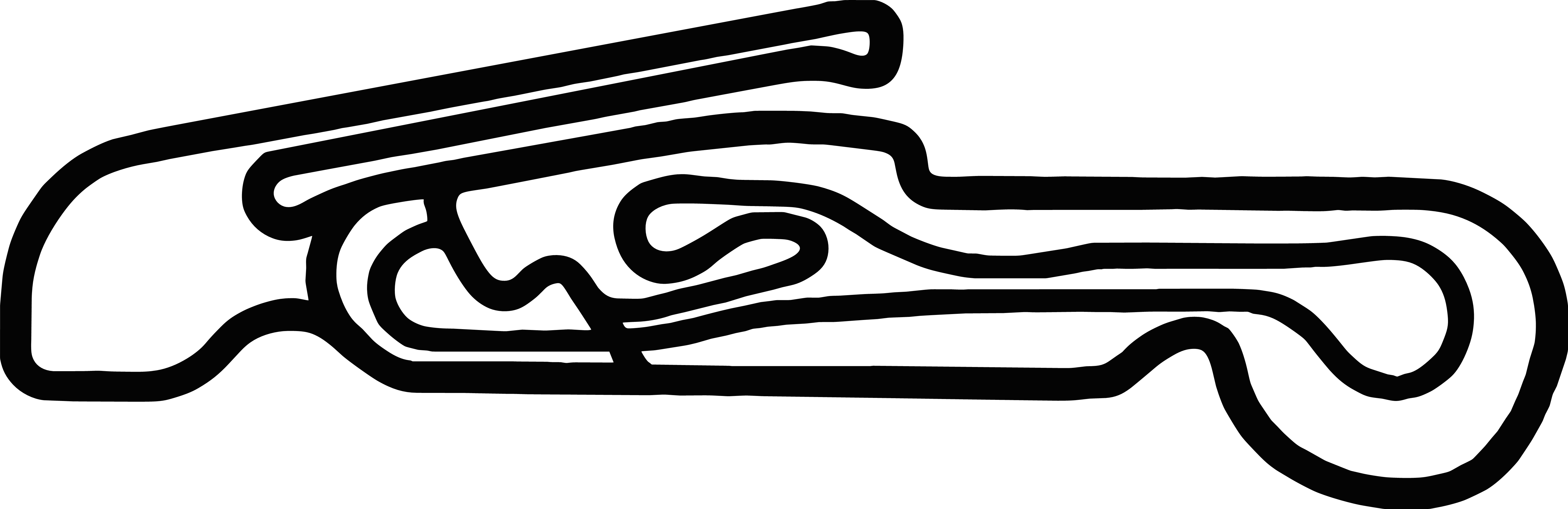 Porsche Factory Race Test Track Outline Raceway Circuit Germany Leipzig EU Vinyl Decal Sticker