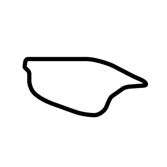 Pukekohe Park Raceway Race Track Outline Vinyl Decal Sticker