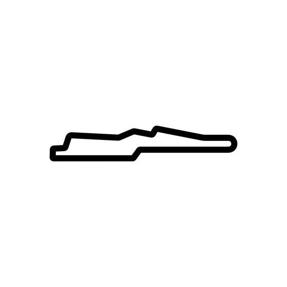Put In Bay Road Race Airport Track Circuit Race Track Outline Vinyl Decal Sticker