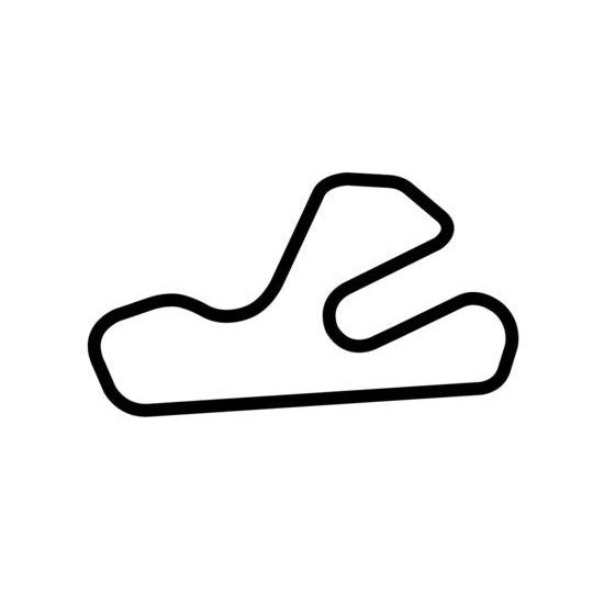 Putnam Park Road Course A Circuit Race Track Outline Vinyl Decal Sticker