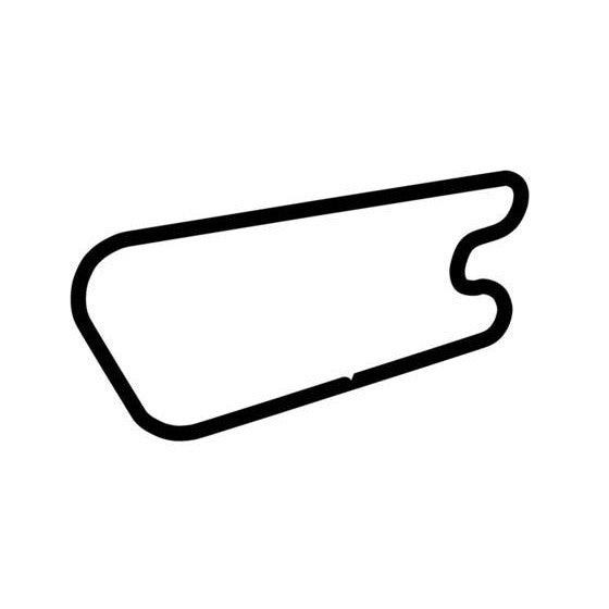 Queensland Raceway Sportsman Circuit Race Track Outline Vinyl Decal Sticker