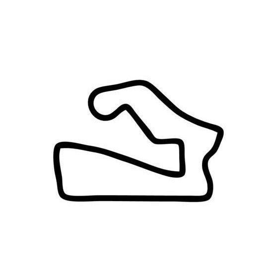 Road America Circuit Race Track Outline Vinyl Decal Sticker
