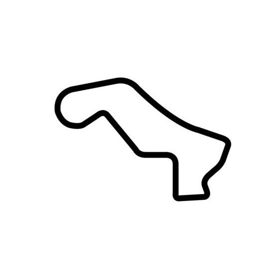 Road America Short Circuit Race Track Outline Vinyl Decal Sticker