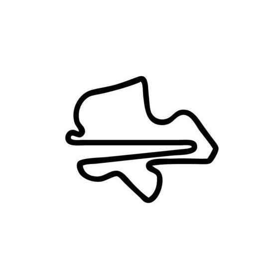 Sepang International Circuit Race Track Outline Vinyl Decal Sticker