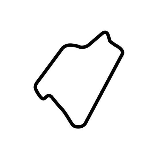 Silverstone International Circuit Race Track Outline Vinyl Decal Sticker