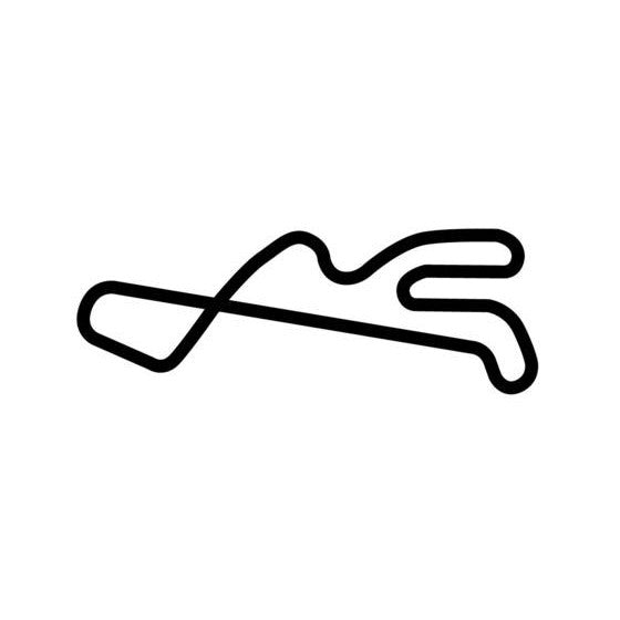Spa Nishiura Motor Park Circuit Race Track Outline Vinyl Decal Sticker