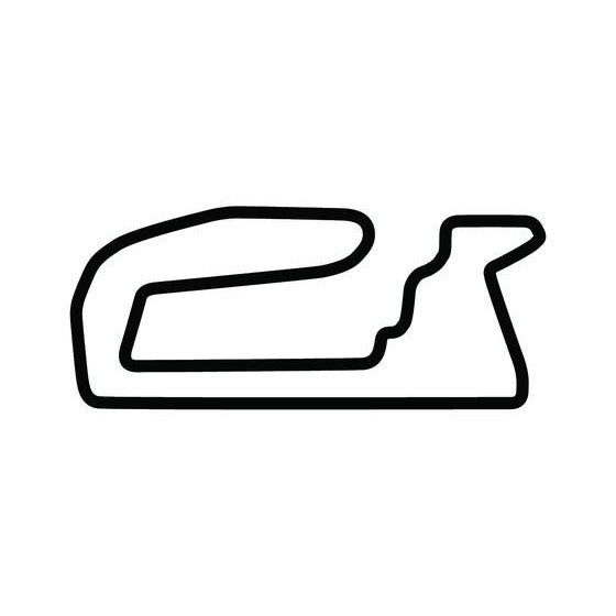 Spring Mountain Motorsports Ranch 21 Circuit Race Track Outline Vinyl Decal Sticker