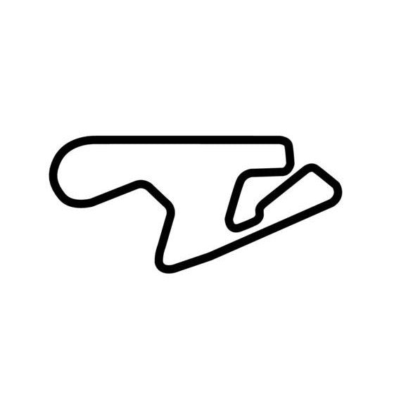 Sugo Sportsland Circuit Race Track Outline Vinyl Decal Sticker