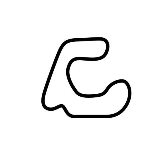 Sumas International Motorsports Academy East Circuit Race Track Outline Vinyl Decal Sticker
