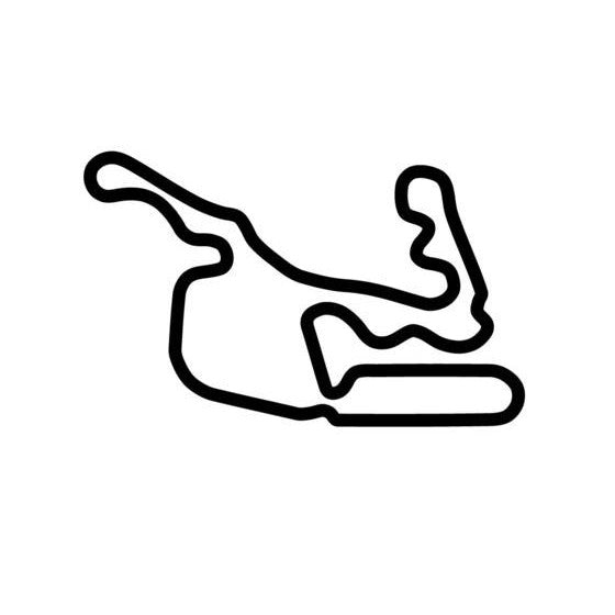 Summit Point Motorsports Park Shenandoah Circuit Race Track Outline Vinyl Decal Sticker
