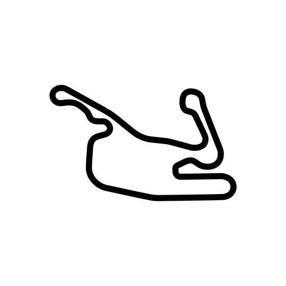 Summit Point Raceway Shenandoah De Circuit Race Track Outline Vinyl Decal Sticker