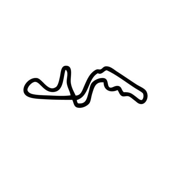 Suzuka Circuit Race Track Outline Vinyl Decal Sticker