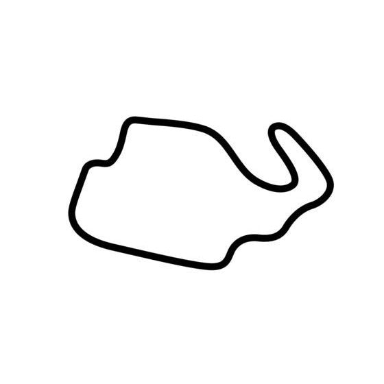 Sydney Motorsport Park Amaroo Circuit Race Track Outline Vinyl Decal Sticker