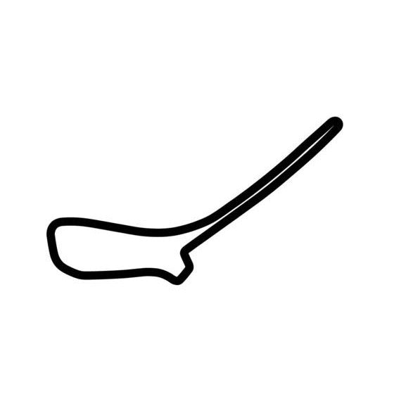 Symmons Plains Raceway Race Track Outline Vinyl Decal Sticker