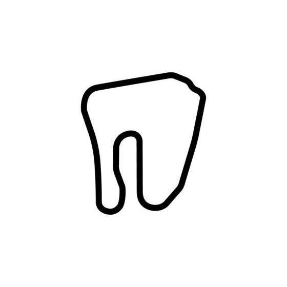 Talladega Gran Prix Raceway Circuit Race Track Outline Vinyl Decal Sticker