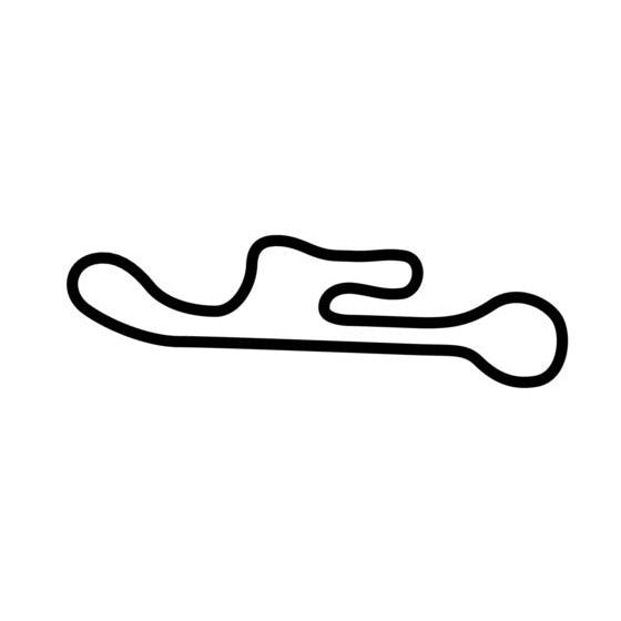 Tangamanga Speedway Circuit Race Track Outline Vinyl Decal Sticker