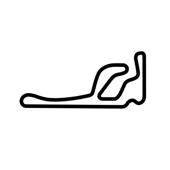 Taupo Motorsport Park Track 1 Race Track Outline Vinyl Decal Sticker
