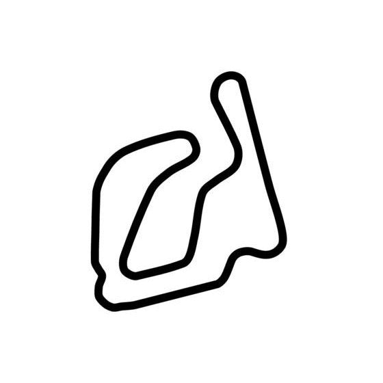 Taupo Motorsport Park Track 2 Race Track Outline Vinyl Decal Sticker