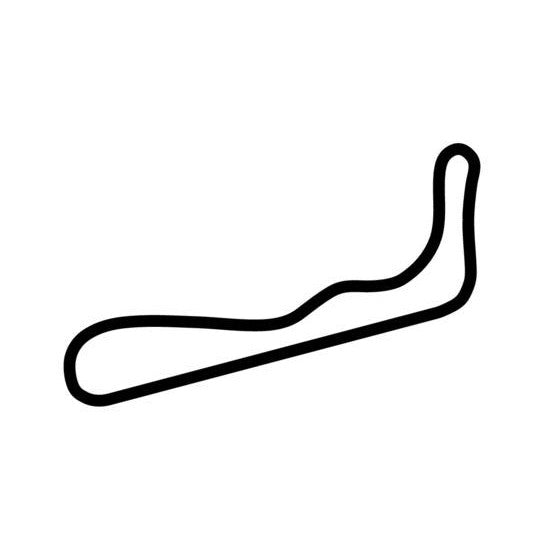 Taupo Motorsport Park Track 3 Race Track Outline Vinyl Decal Sticker