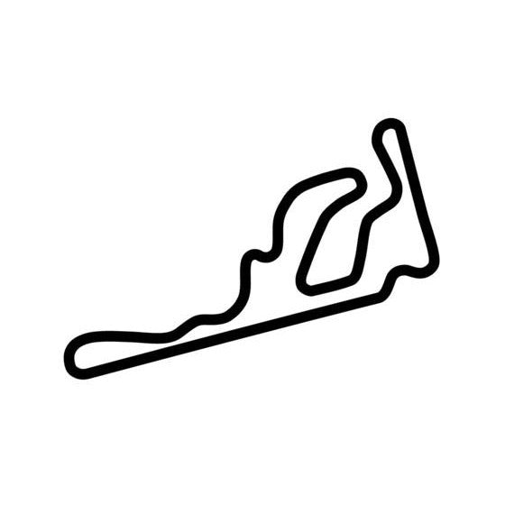 Taupo Motorsport Park Track 4 Race Track Outline Vinyl Decal Sticker