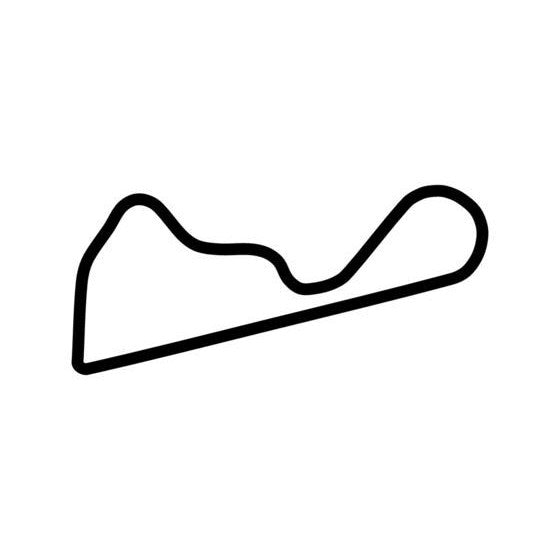 Teretonga Park Raceway Race Track Outline Vinyl Decal Sticker