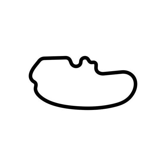 Texas World Speedway 18 Circuit Race Track Outline Vinyl Decal Sticker