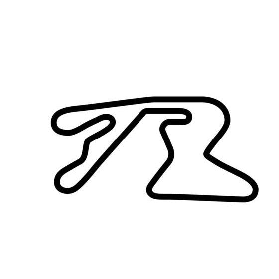 Thailand Circuit Nakhonchaisri Race Track Outline Vinyl Decal Sticker