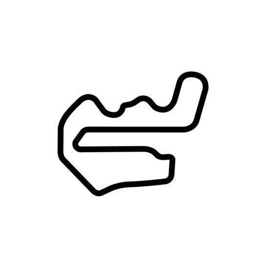 Thunderhill Raceway Park Circuit Race Track Outline Vinyl Decal Sticker