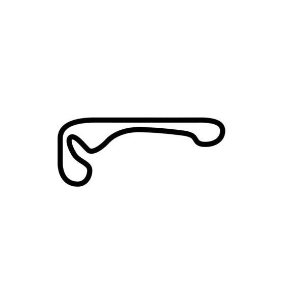 Timaru International Motor Raceway Race Track Outline Vinyl Decal Sticker