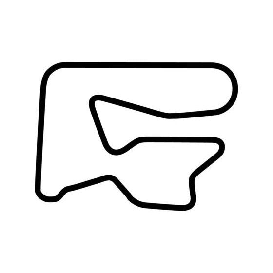 Tor Poznan Gp Circuit Race Track Outline Vinyl Decal Sticker