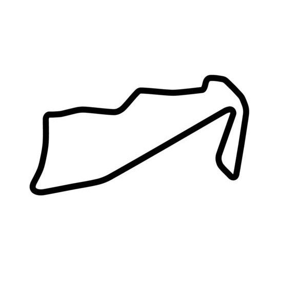 Townsville Street Circuit Race Track Outline Vinyl Decal Sticker