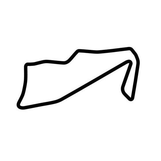 Townsville Street Circuit Short Race Track Outline Vinyl Decal Sticker
