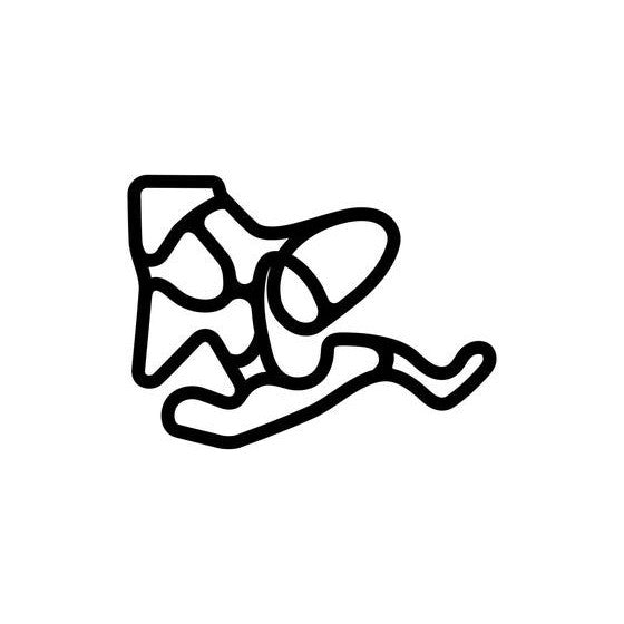 Us Air Motorsports Raceway Full Layout Circuit Race Track Outline Vinyl Decal Sticker