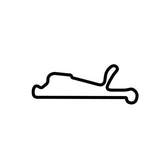 Vasco Sameiro Circuit Race Track Outline Vinyl Decal Sticker