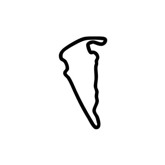 Virginia International Raceway Full Course Circuit Race Track Outline Vinyl Decal Sticker