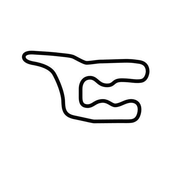 Virginia International Raceway Kart Track Circuit Race Track Outline Vinyl Decal Sticker